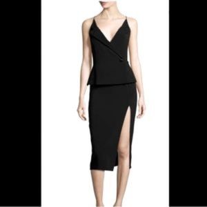 Cushnie Et Ochs Black Tuxedo Dress